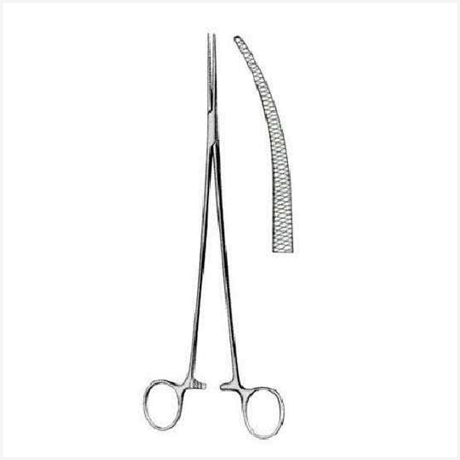 Bengolea Hemostatic Forceps Curved Cross Serrated