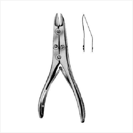 Bohler Bone Cutting Forceps Curved On Flat M/Action 15cm