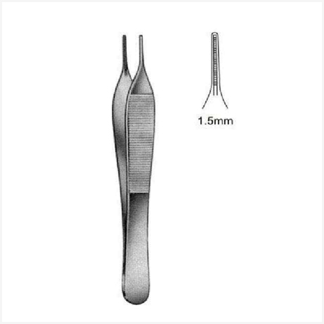DeBakey Adson Atraumatic Fcps 1.5mm, 12.5cm