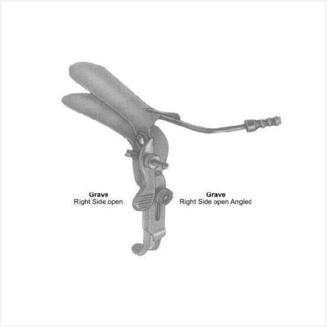 Grave Vaginal Speculas Right Side Open