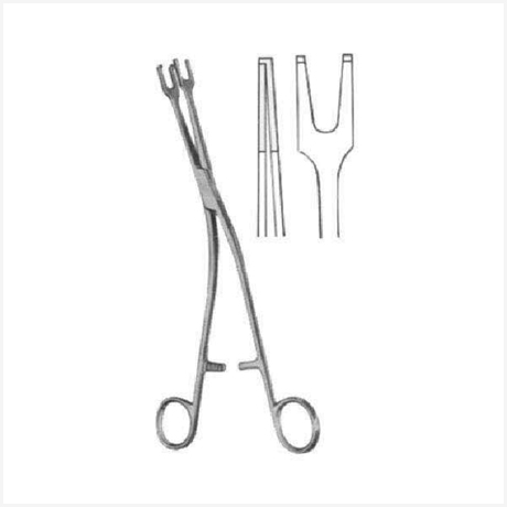 Millin Prostatic Lobe Holding Forceps BJ 23 cm