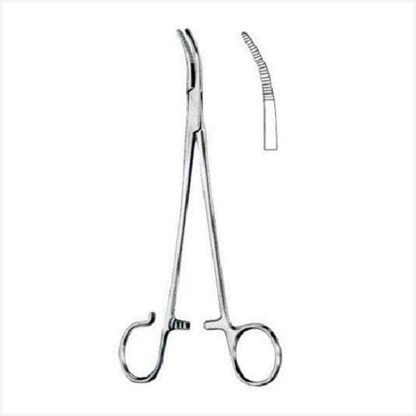 Schnidt Hemostatic Forceps Sightly Curved 19cm