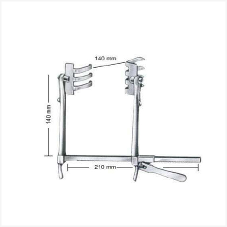 Scoville-Richter Rectractors 14cm Opening