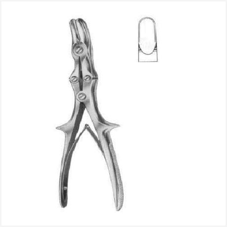 Stille-Luer Bone Rongeur Forceps M/Action Straight 20cm