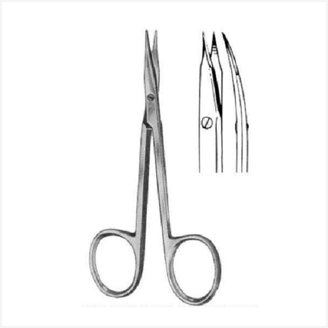 Tonotomy Scissors Pointed Curved