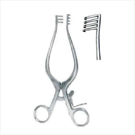 Weitlaner Rectractors 3x4 Teeth Blunt