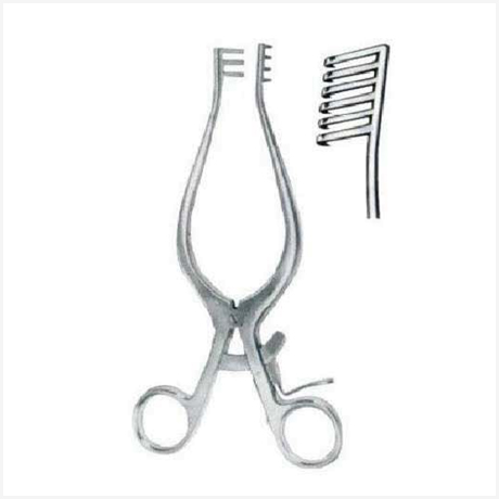 Weitlaner Rectractors 5x6 Teeth Blunt 25cm