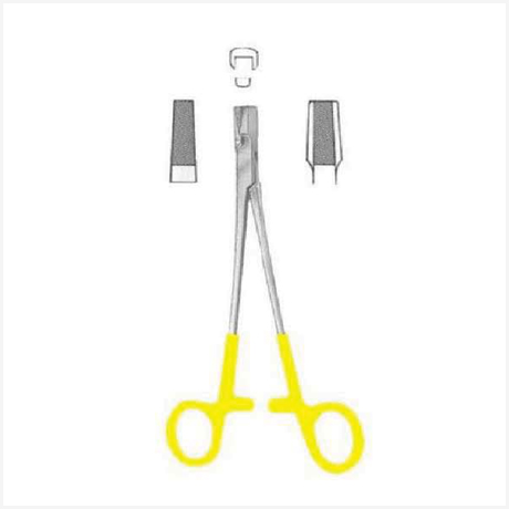 Wire Seizing Forceps 17cm/6 3/4" TC GOLD